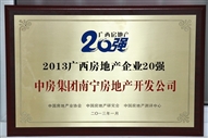 2013年广西房地产企业20强